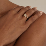 2 CT Round Halo & Pave Lab Grown Diamond Engagement Ring