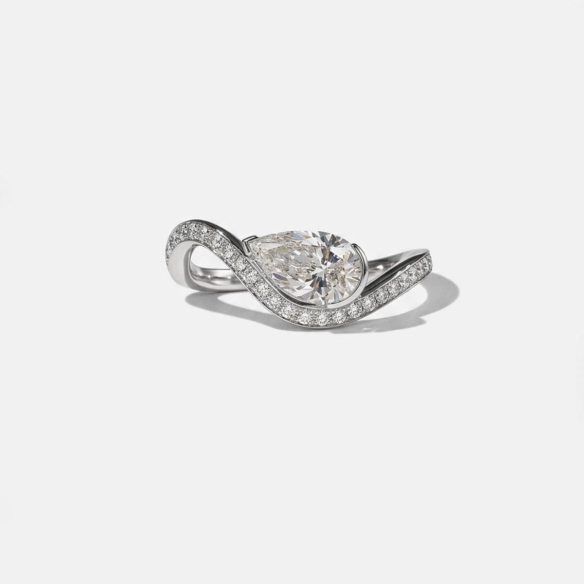 2 CT Round Halo & Pave Lab Grown Diamond Engagement Ring