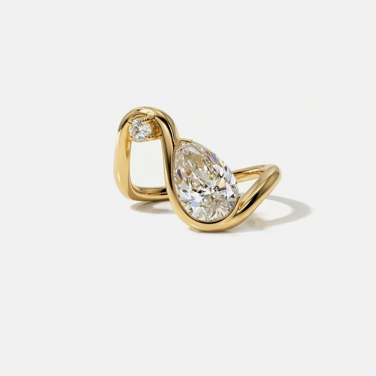2 CT Round Halo & Pave Lab Grown Diamond Engagement Ring