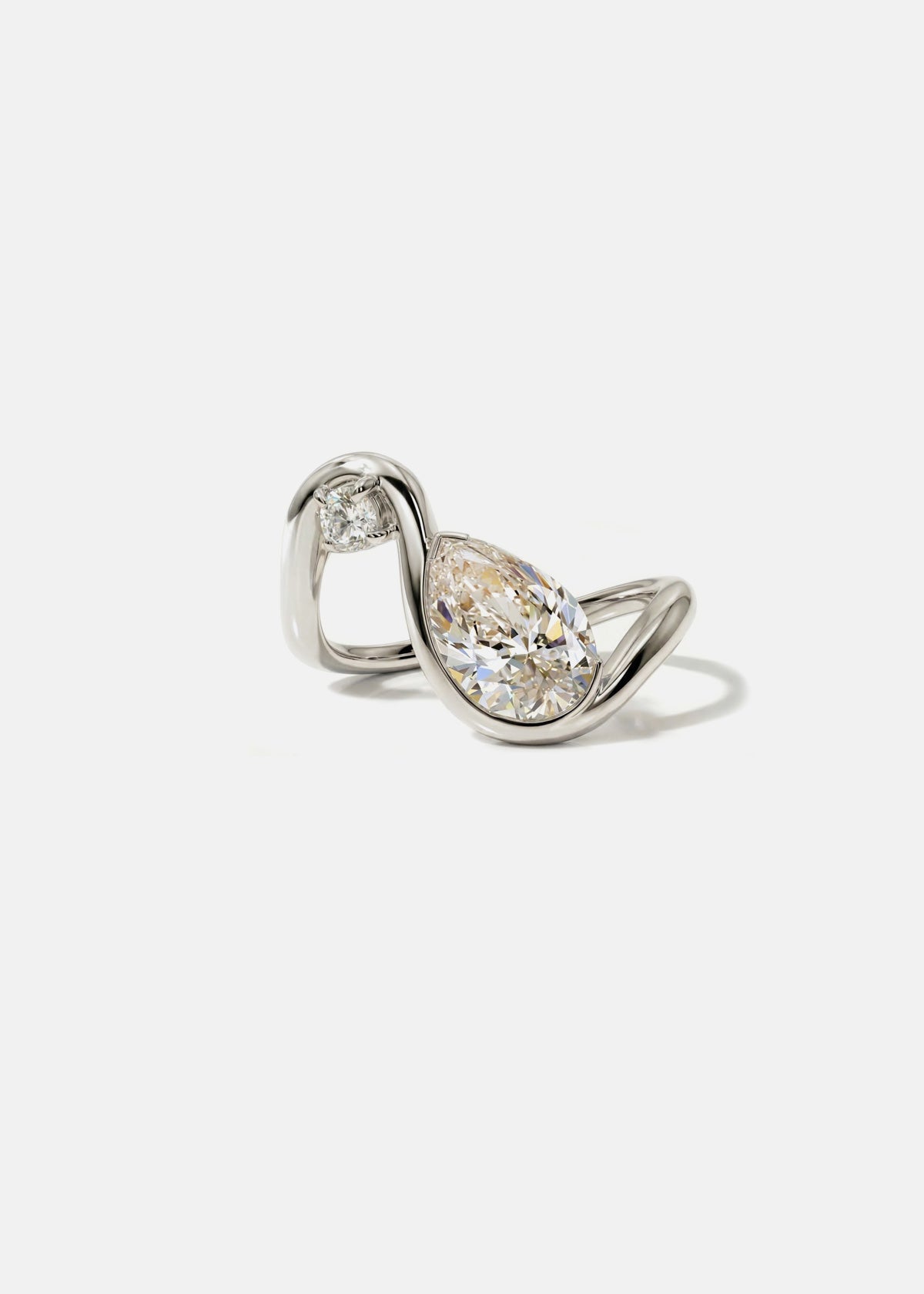 2 CT Round Halo & Pave Lab Grown Diamond Engagement Ring