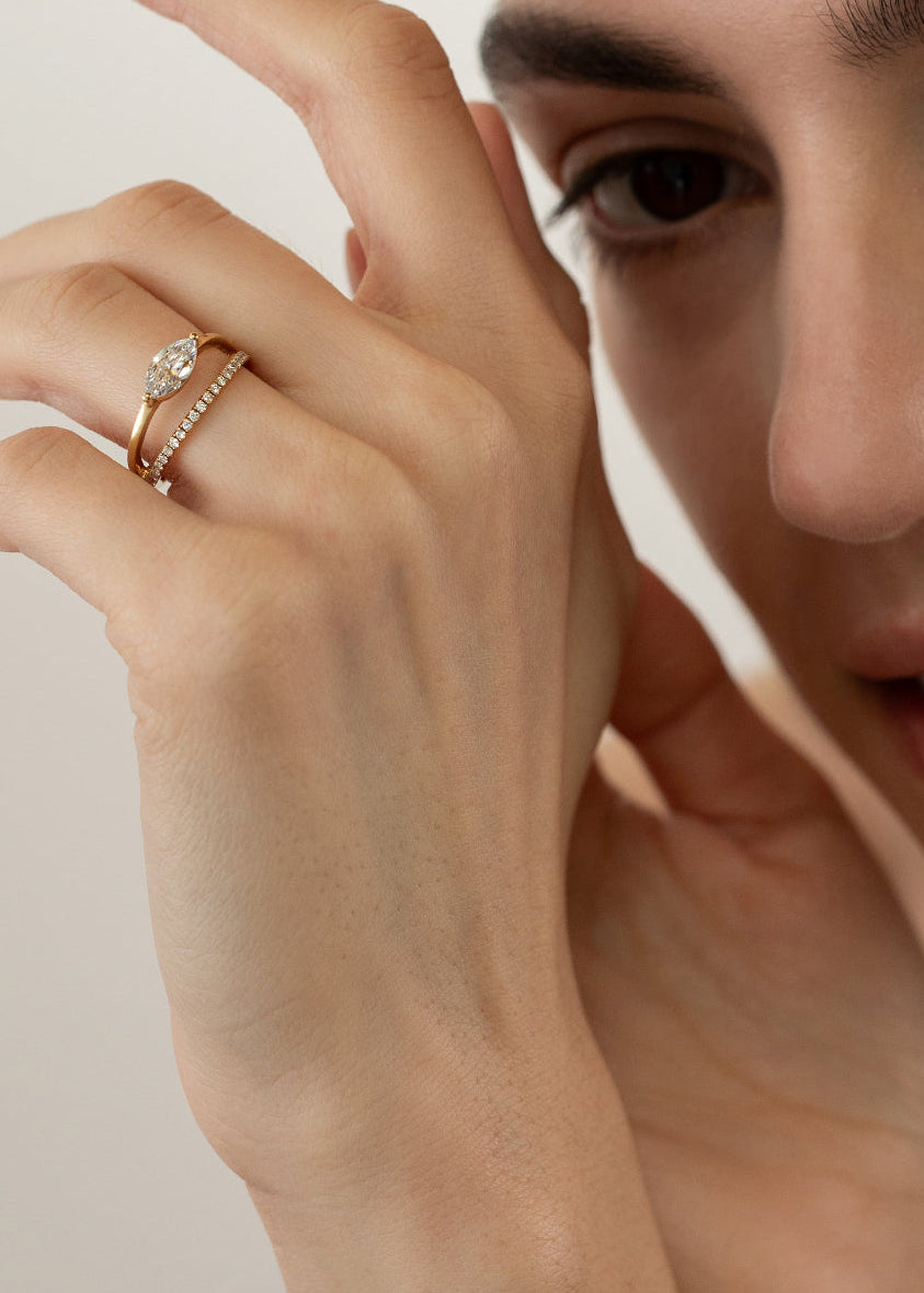 2 CT Round Halo & Pave Lab Grown Diamond Engagement Ring