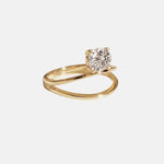 2 CT Round Halo & Pave Lab Grown Diamond Engagement Ring