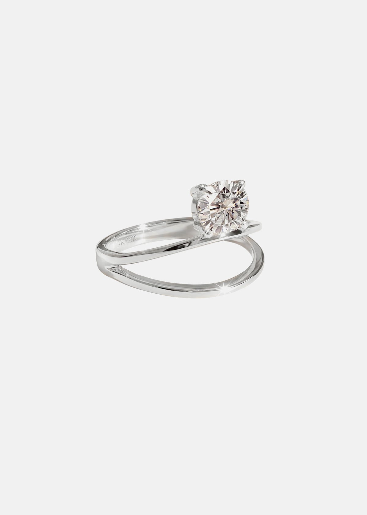 2 CT Round Halo & Pave Lab Grown Diamond Engagement Ring