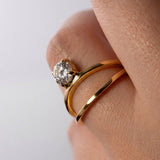 2 CT Round Halo & Pave Lab Grown Diamond Engagement Ring