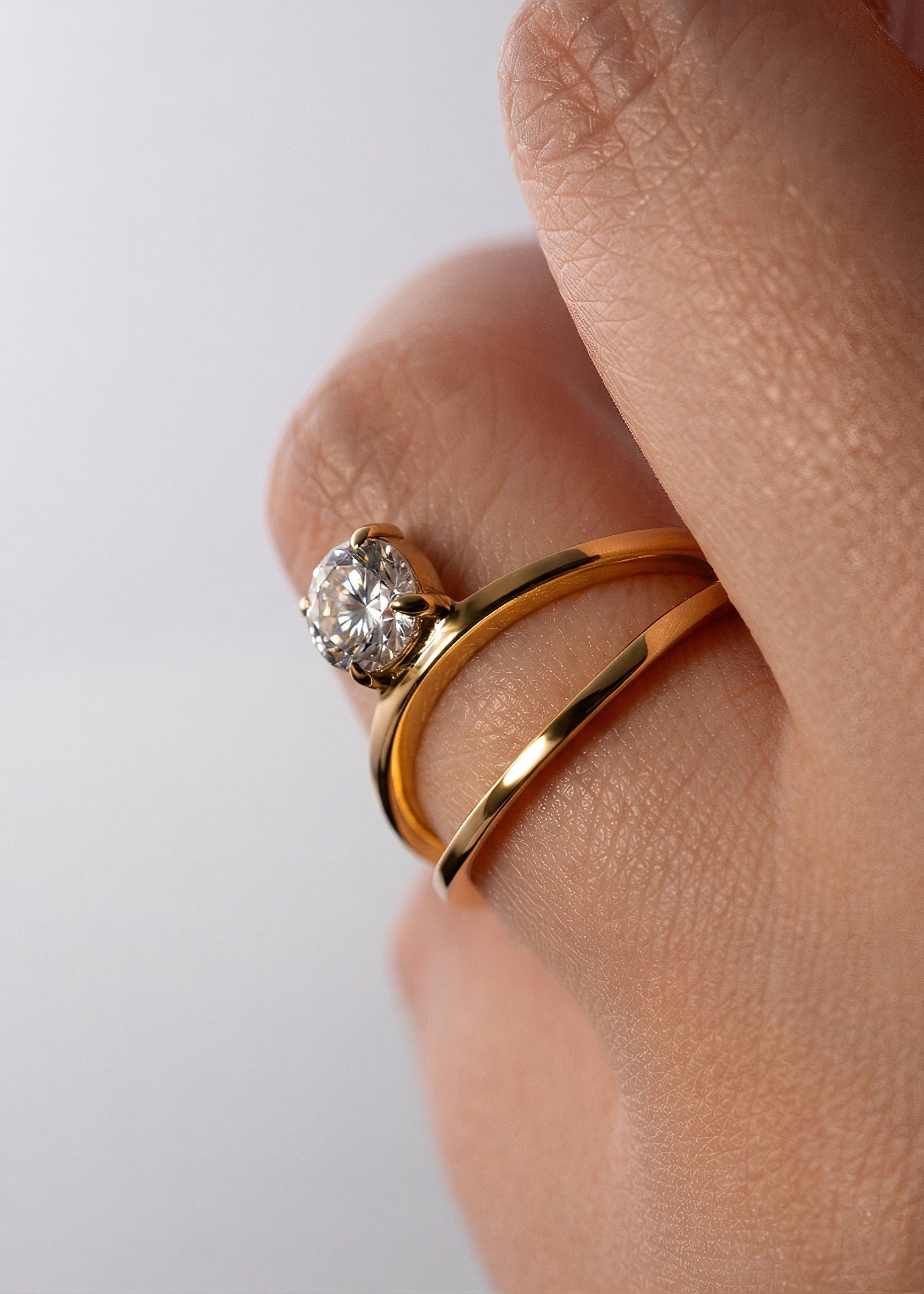 2 CT Round Halo & Pave Lab Grown Diamond Engagement Ring