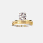 2 CT Round Halo & Pave Lab Grown Diamond Engagement Ring