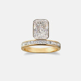 2 CT Round Halo & Pave Lab Grown Diamond Engagement Ring