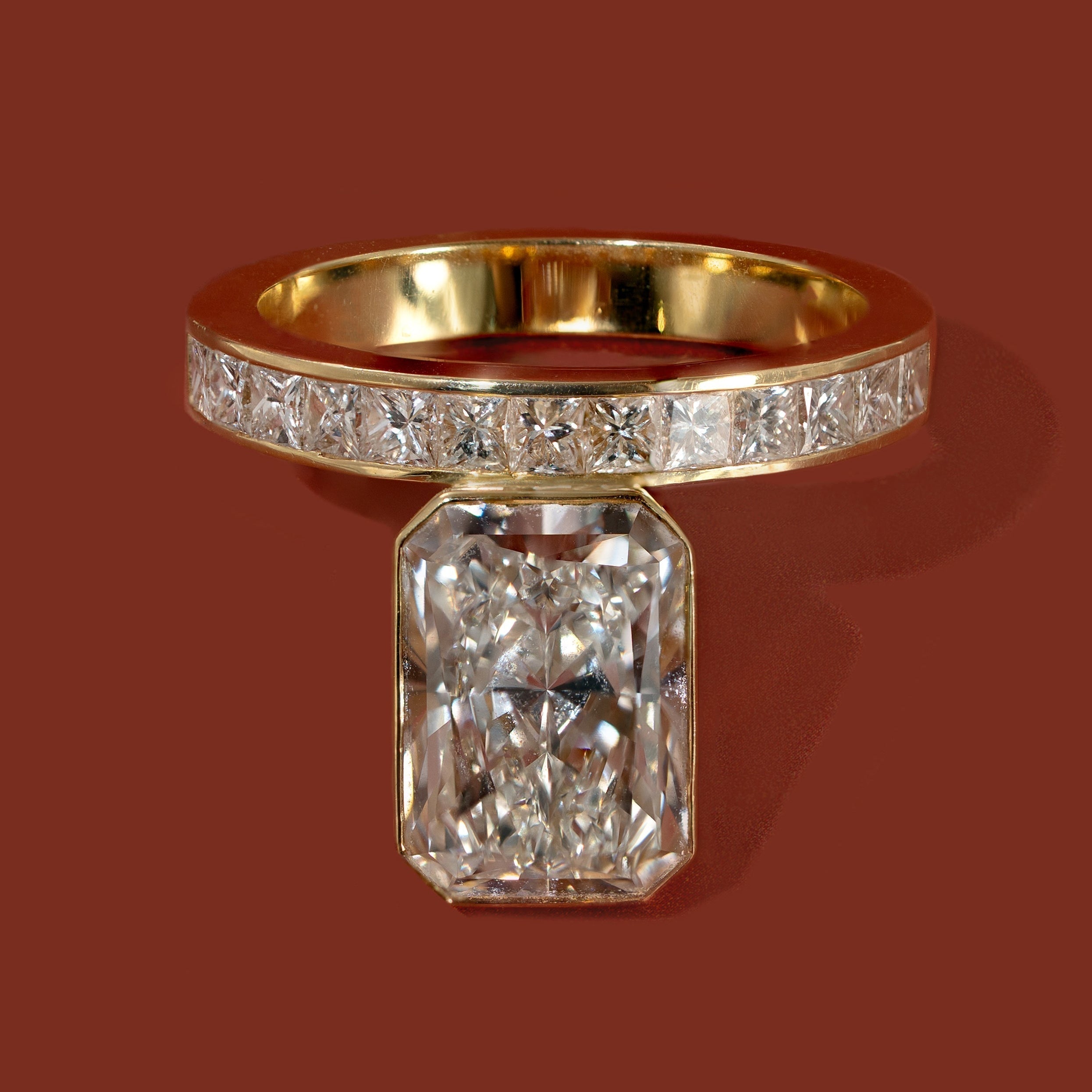 2 CT Round Halo & Pave Lab Grown Diamond Engagement Ring