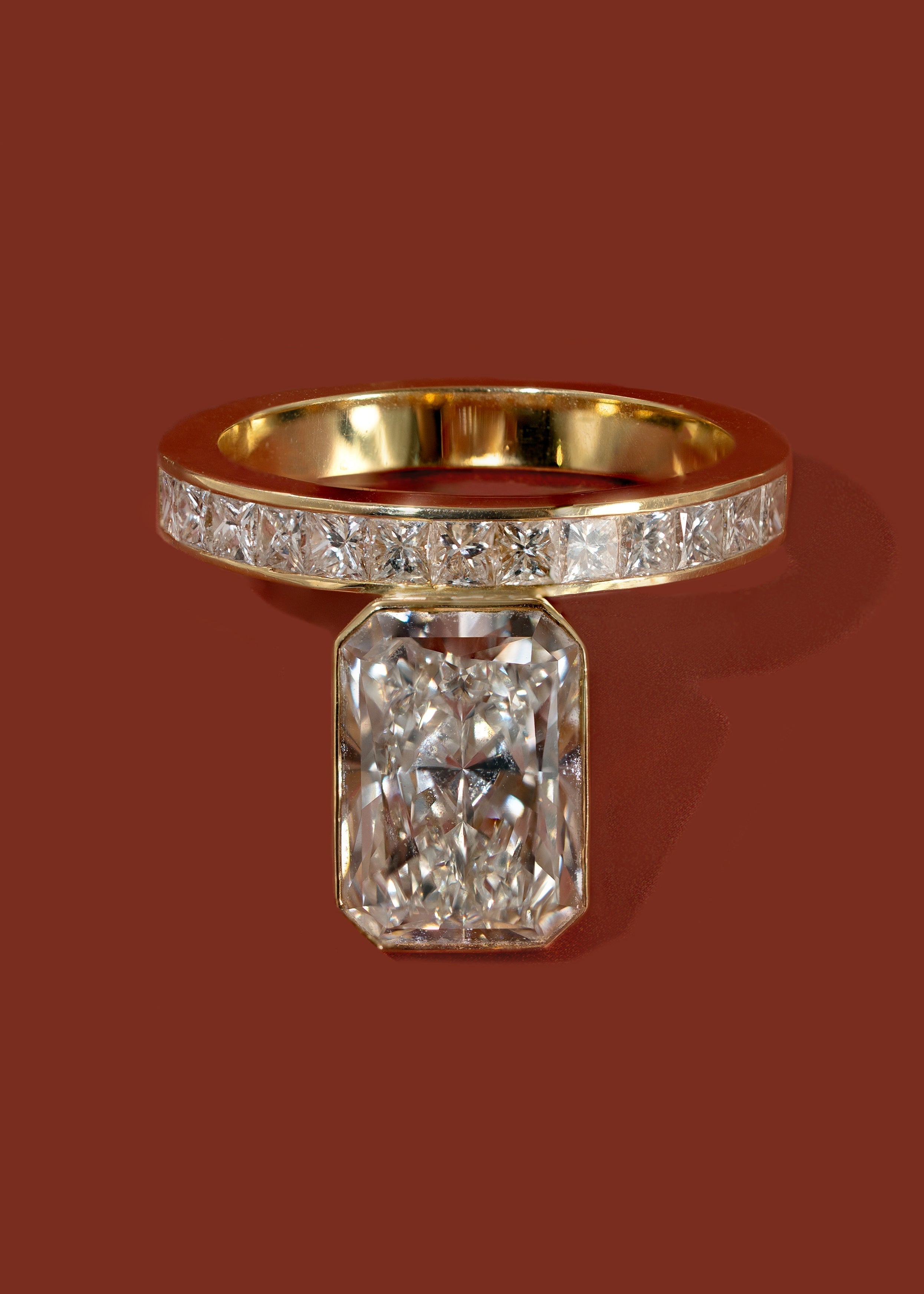 2 CT Round Halo & Pave Lab Grown Diamond Engagement Ring