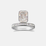 2 CT Round Halo & Pave Lab Grown Diamond Engagement Ring