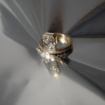 2 CT Round Halo & Pave Lab Grown Diamond Engagement Ring