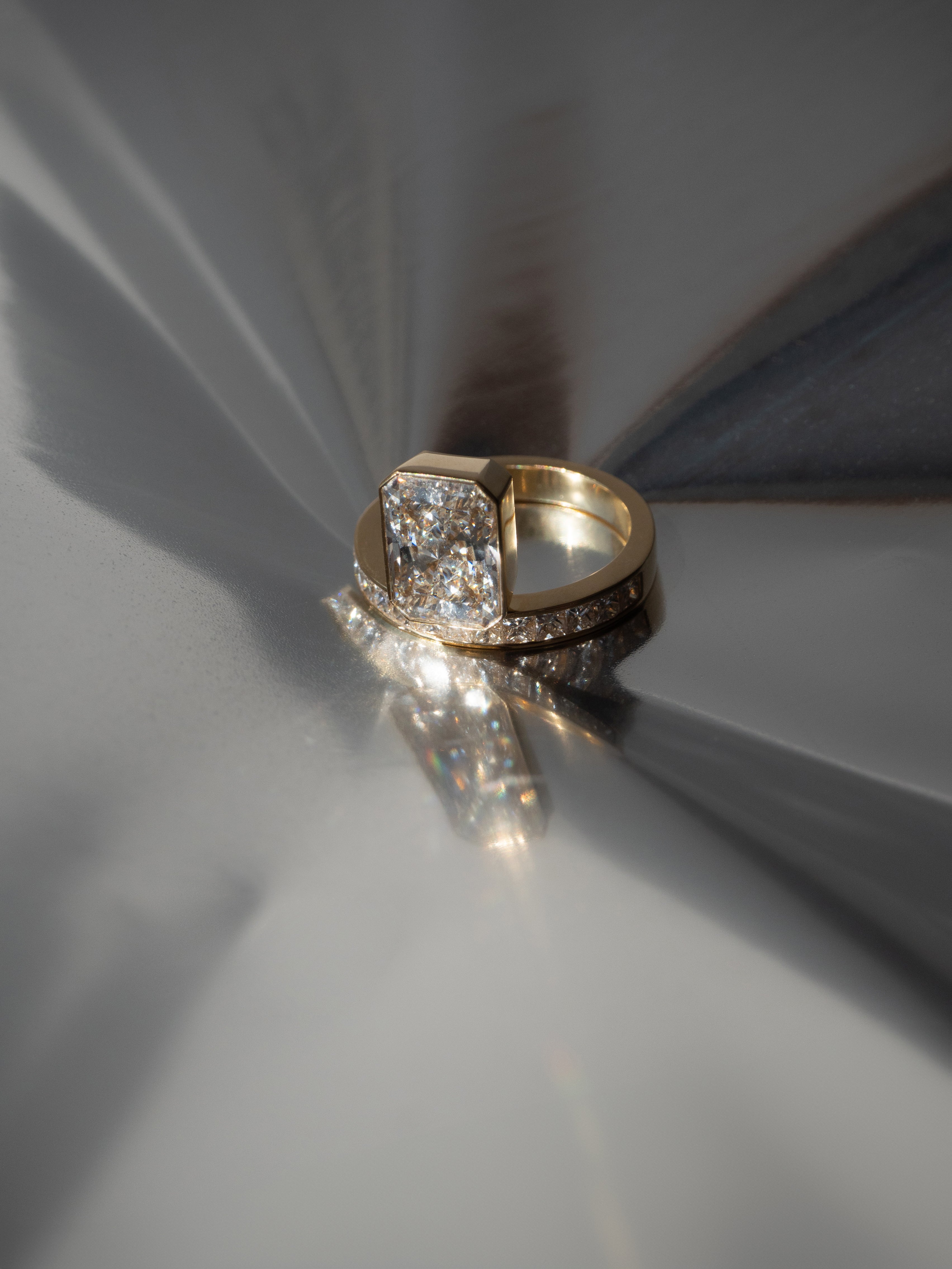 2 CT Round Halo & Pave Lab Grown Diamond Engagement Ring