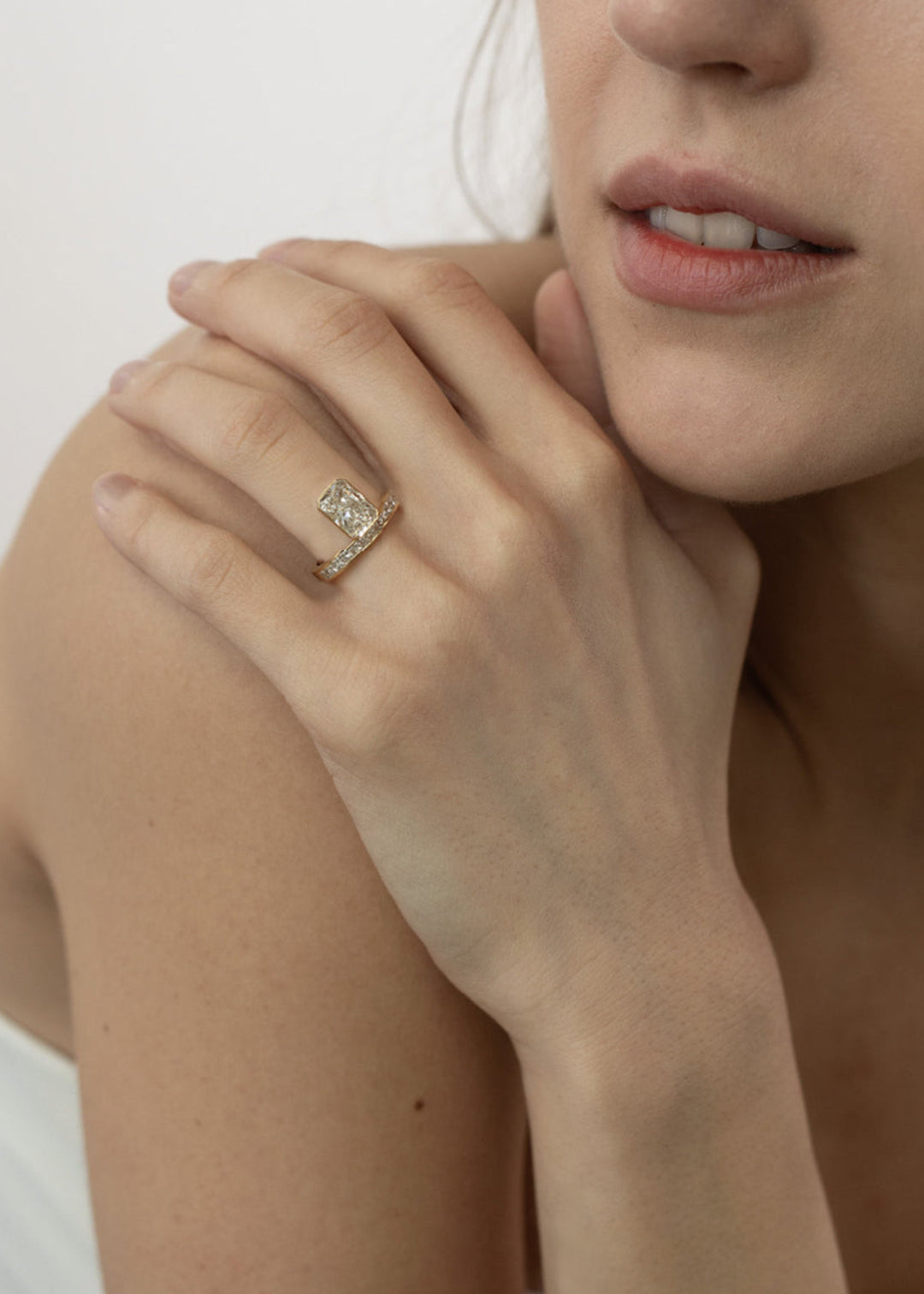 2 CT Round Halo & Pave Lab Grown Diamond Engagement Ring