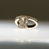 2 CT Round Halo & Pave Lab Grown Diamond Engagement Ring