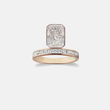 2 CT Round Halo & Pave Lab Grown Diamond Engagement Ring