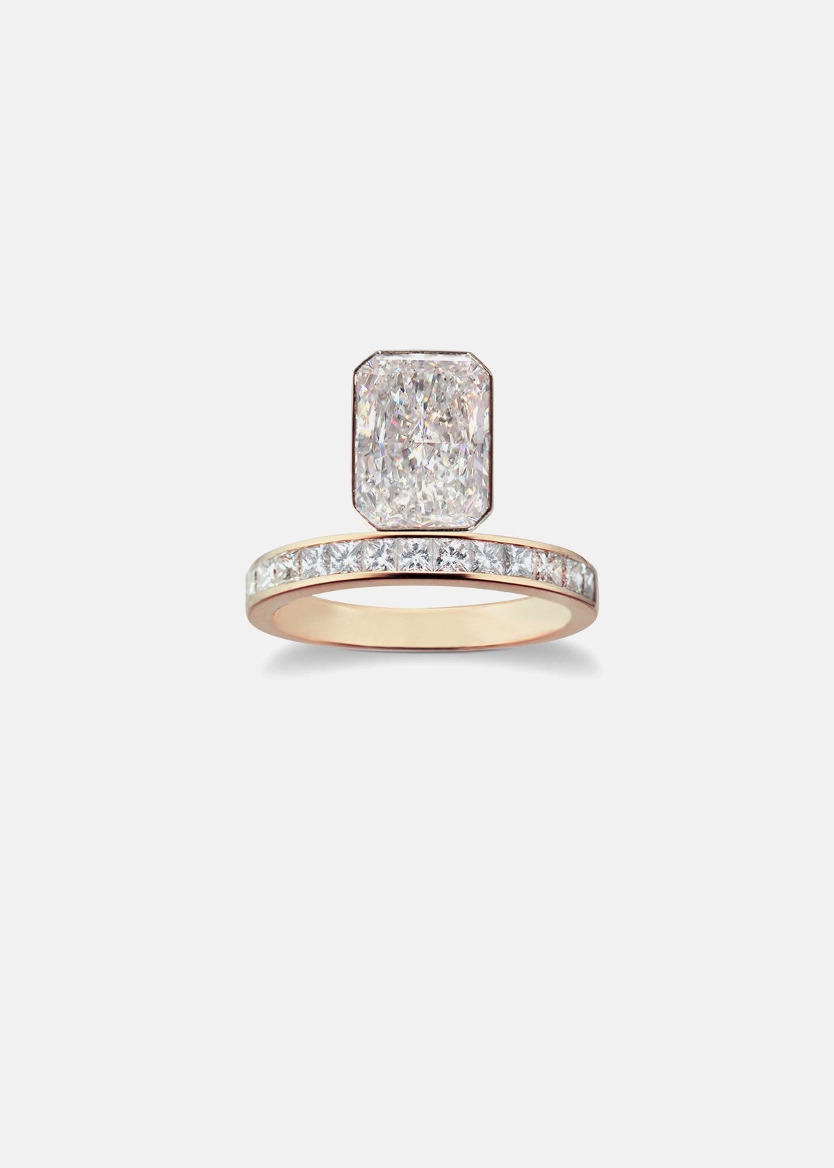 2 CT Round Halo & Pave Lab Grown Diamond Engagement Ring