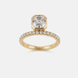 2 CT Round Halo & Pave Lab Grown Diamond Engagement Ring