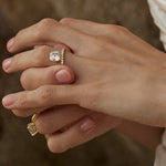 2 CT Round Halo & Pave Lab Grown Diamond Engagement Ring