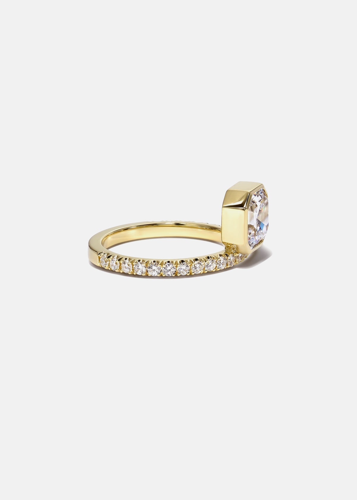 2 CT Round Halo & Pave Lab Grown Diamond Engagement Ring
