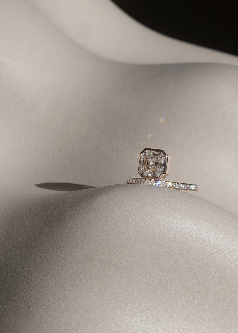 2 CT Round Halo & Pave Lab Grown Diamond Engagement Ring
