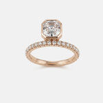2 CT Round Halo & Pave Lab Grown Diamond Engagement Ring
