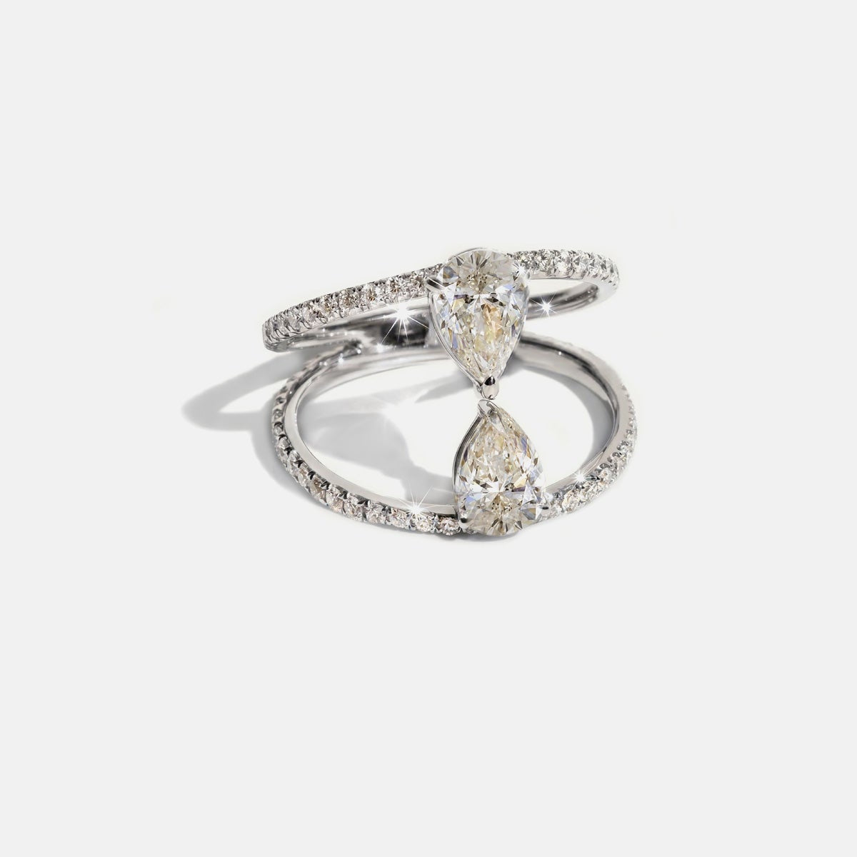 2 CT Round Halo & Pave Lab Grown Diamond Engagement Ring