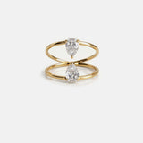 2 CT Round Halo & Pave Lab Grown Diamond Engagement Ring