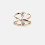 2 CT Round Halo & Pave Lab Grown Diamond Engagement Ring