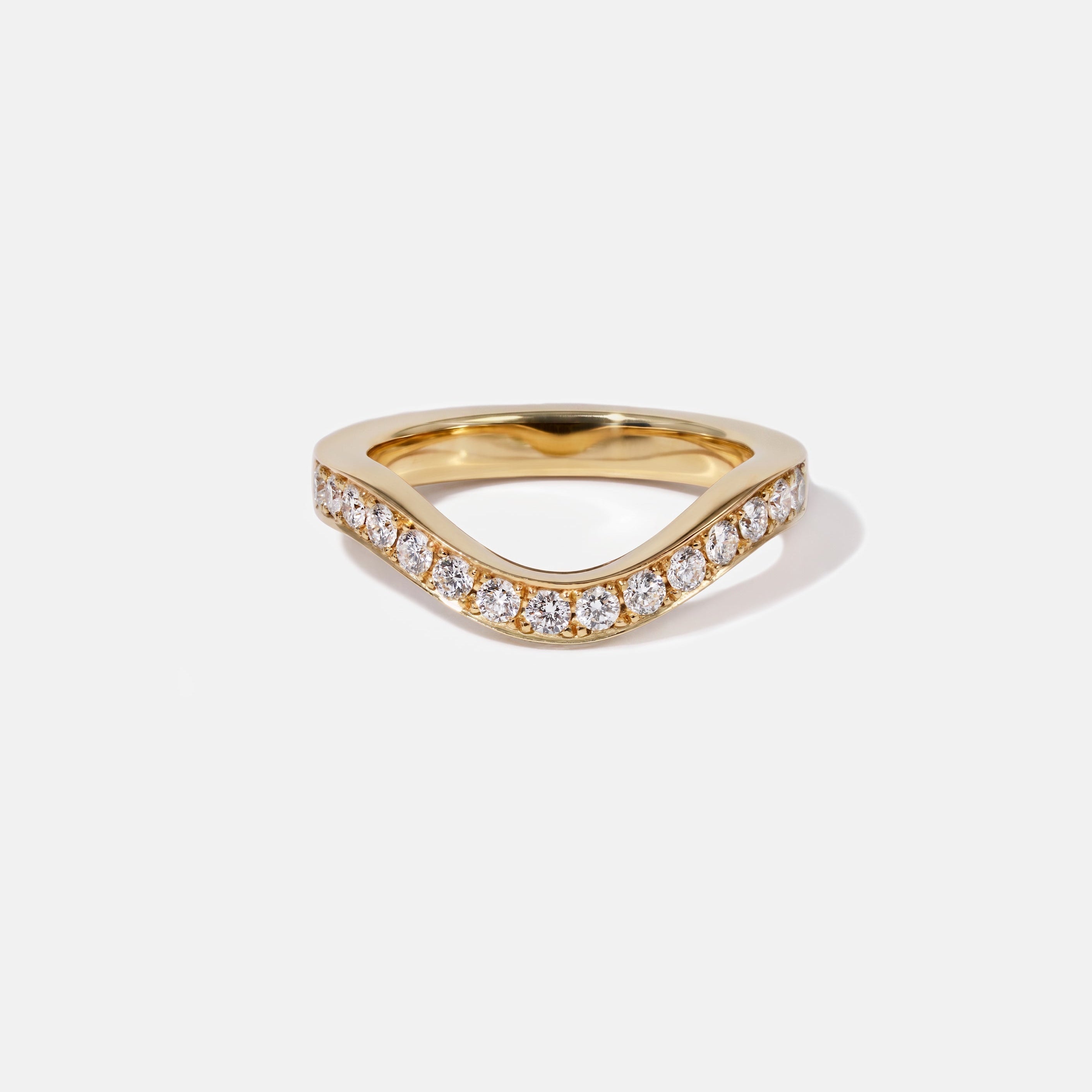 0.3 TCW Round Half Eternity Lab Grown Diamond Wedding Band