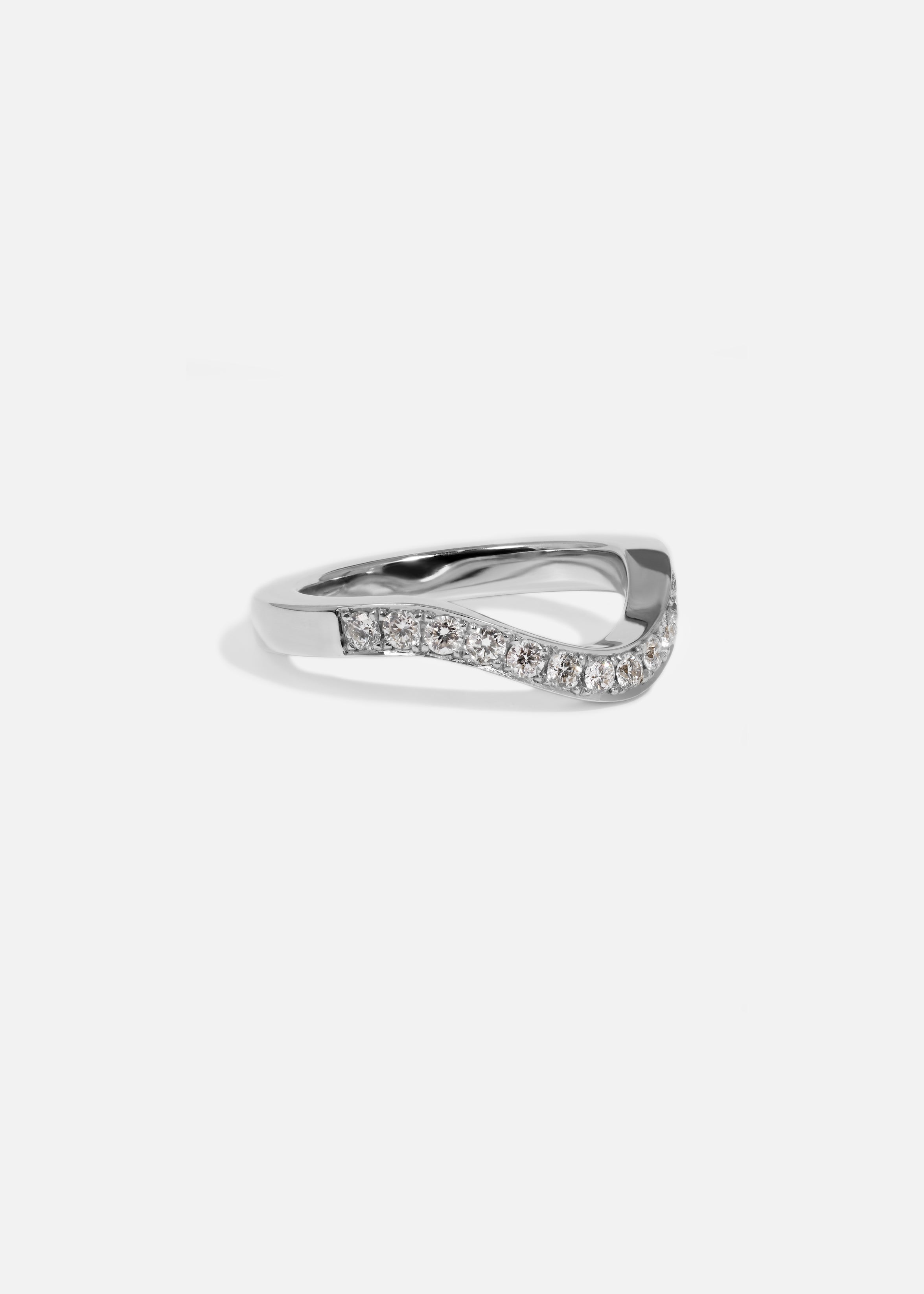 0.3 TCW Round Half Eternity Lab Grown Diamond Wedding Band