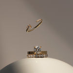 0.3 TCW Round Half Eternity Lab Grown Diamond Wedding Band