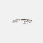 0.3 TCW Round Half Eternity Lab Grown Diamond Wedding Band