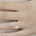 0.3 TCW Round Half Eternity Lab Grown Diamond Wedding Band