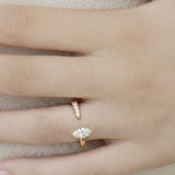 0.3 TCW Round Half Eternity Lab Grown Diamond Wedding Band