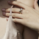 0.3 TCW Round Half Eternity Lab Grown Diamond Wedding Band