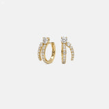 2 CT Round Halo & Pave Lab Grown Diamond Earring