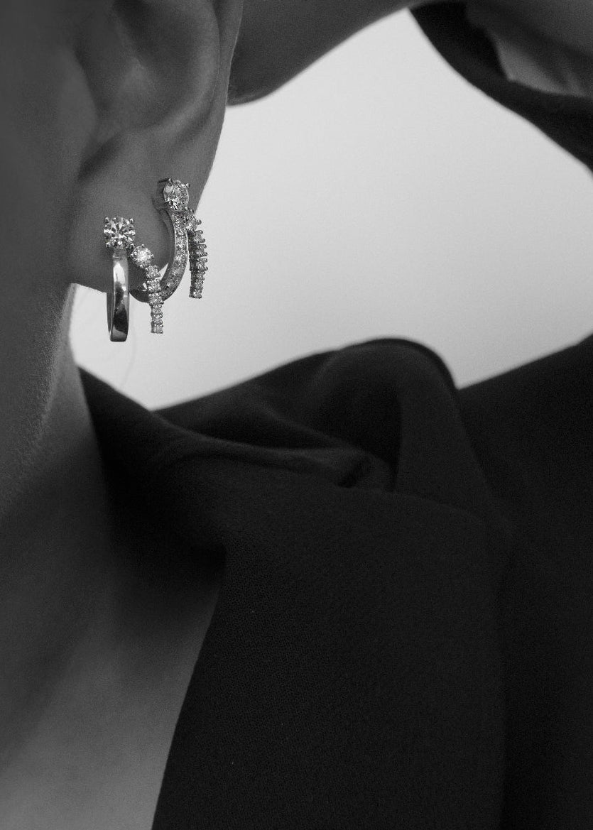 2 CT Round Halo & Pave Lab Grown Diamond Earring