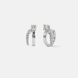 2 CT Round Halo & Pave Lab Grown Diamond Earring