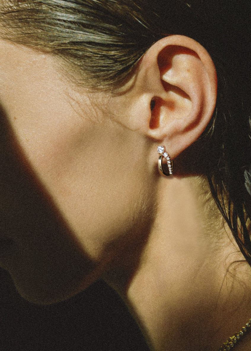 2 CT Round Halo & Pave Lab Grown Diamond Earring