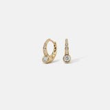 2 CT Round Halo & Pave Lab Grown Diamond Earring