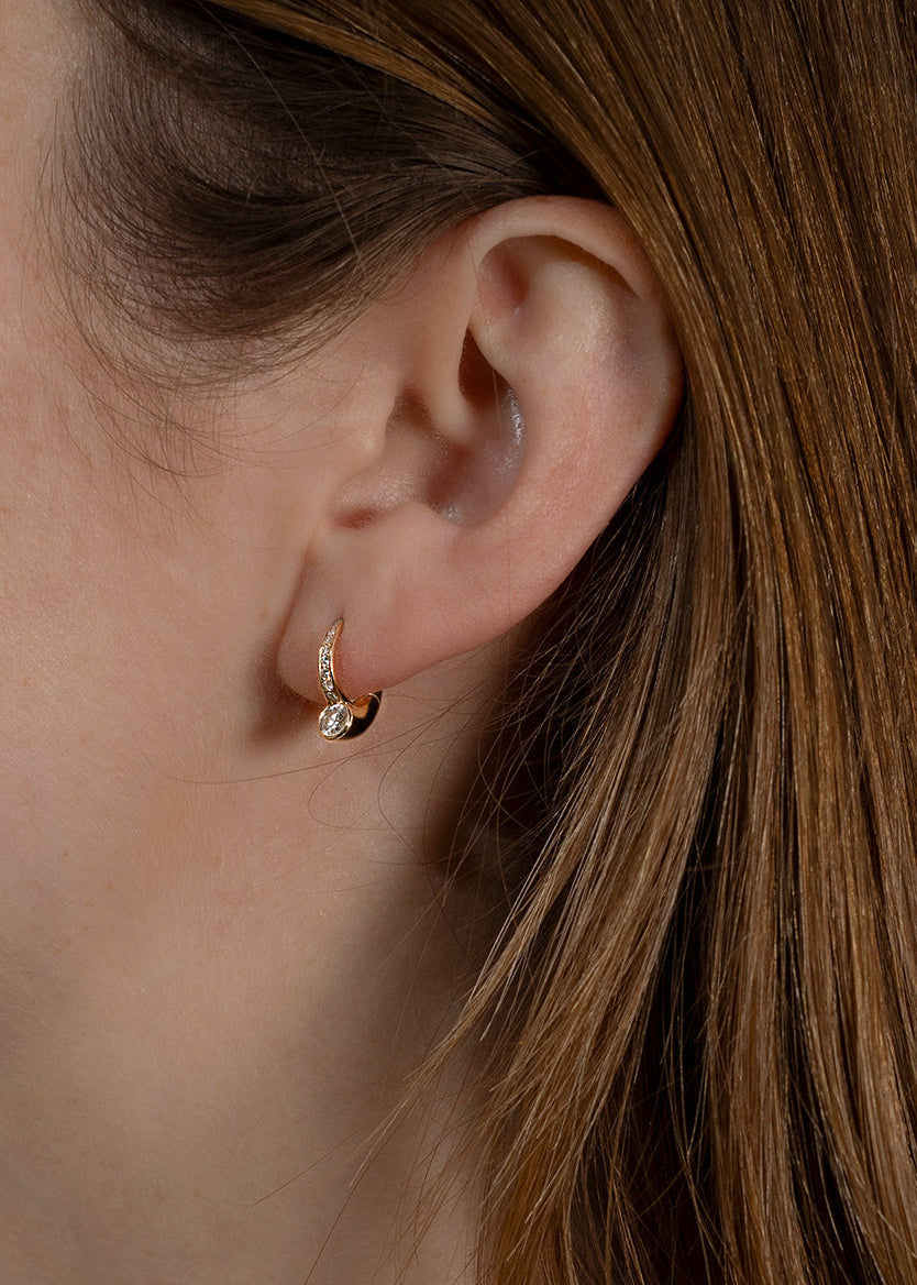 2 CT Round Halo & Pave Lab Grown Diamond Earring
