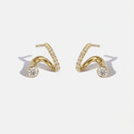 2 CT Round Halo & Pave Lab Grown Diamond Earring