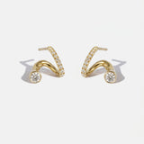 2 CT Round Halo & Pave Lab Grown Diamond Earring