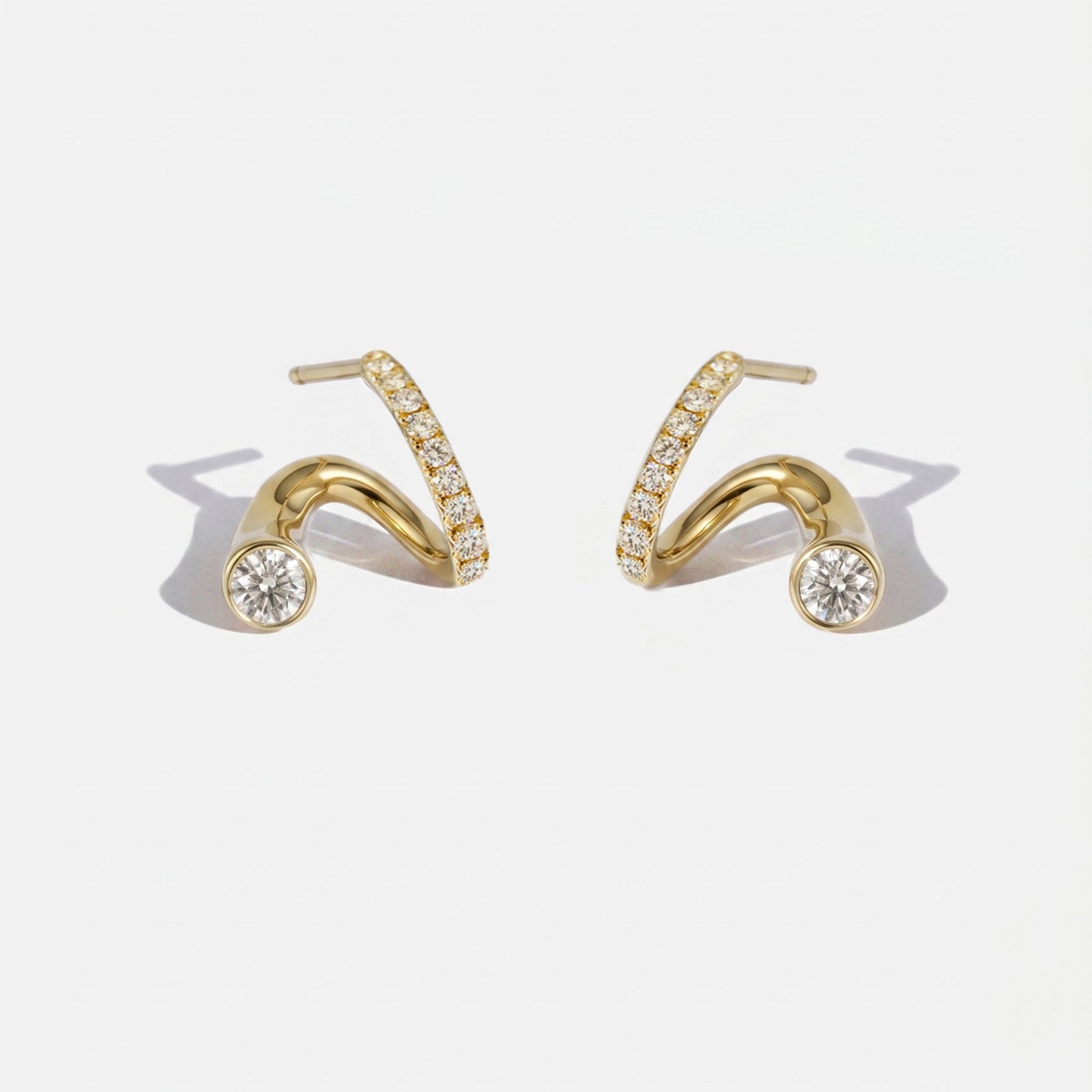 2 CT Round Halo & Pave Lab Grown Diamond Earring