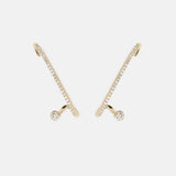 2 CT Round Halo & Pave Lab Grown Diamond Earring