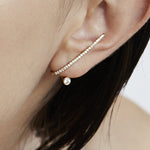 2 CT Round Halo & Pave Lab Grown Diamond Earring