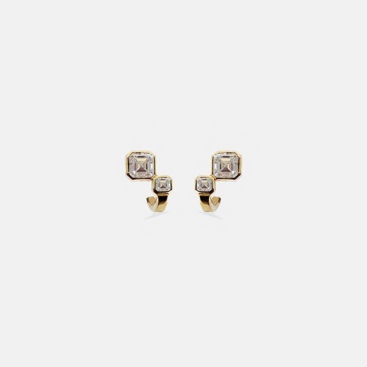 2 CT Round Halo & Pave Lab Grown Diamond Earring
