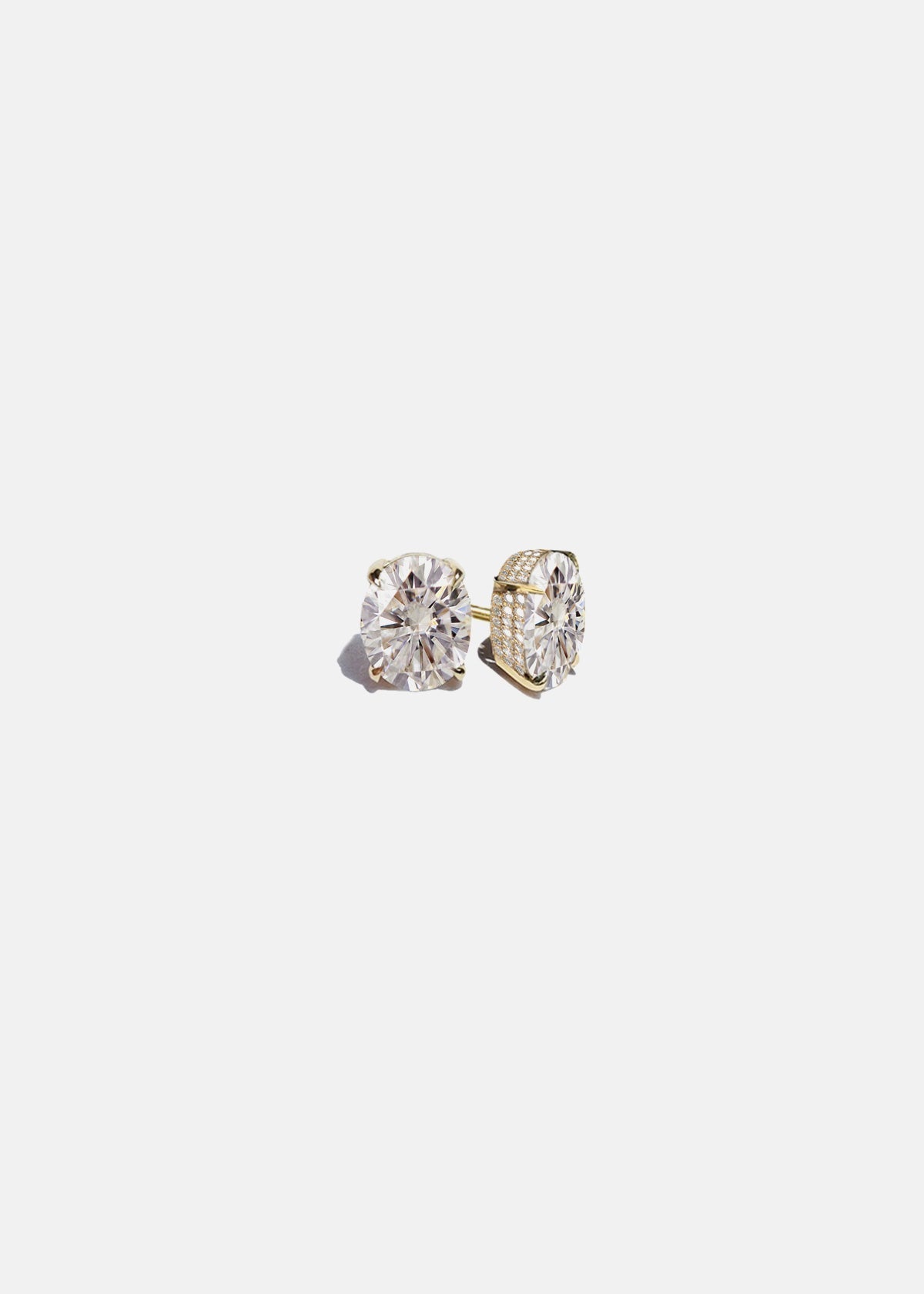 2 CT Round Halo & Pave Lab Grown Diamond Earring