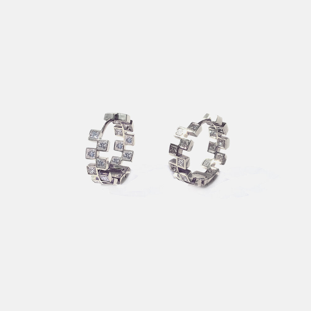 2 CT Round Halo & Pave Lab Grown Diamond Earring