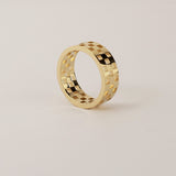 2 TCW Round Halo & Pave Lab Grown Diamond Mens Wedding Band
